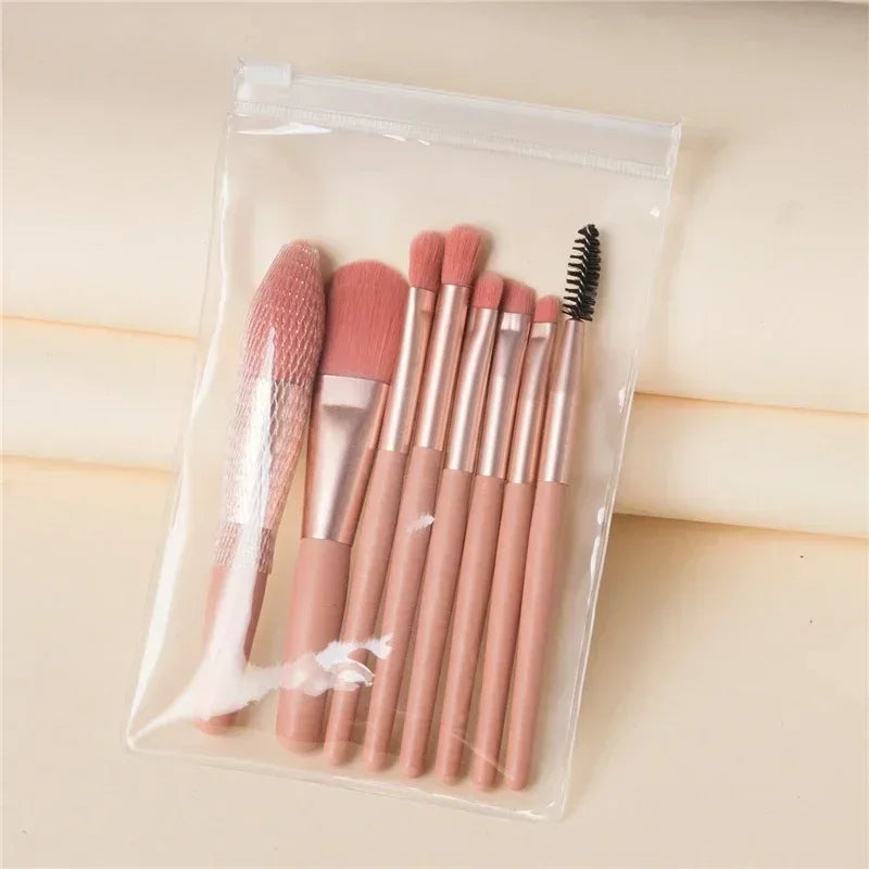8-13Pcs Soft Makeup Brushes Set Eye Shadow Foundation Brush Women Cosmetic Brush Powder Blush Blending Brush Make Up Beauty Tool