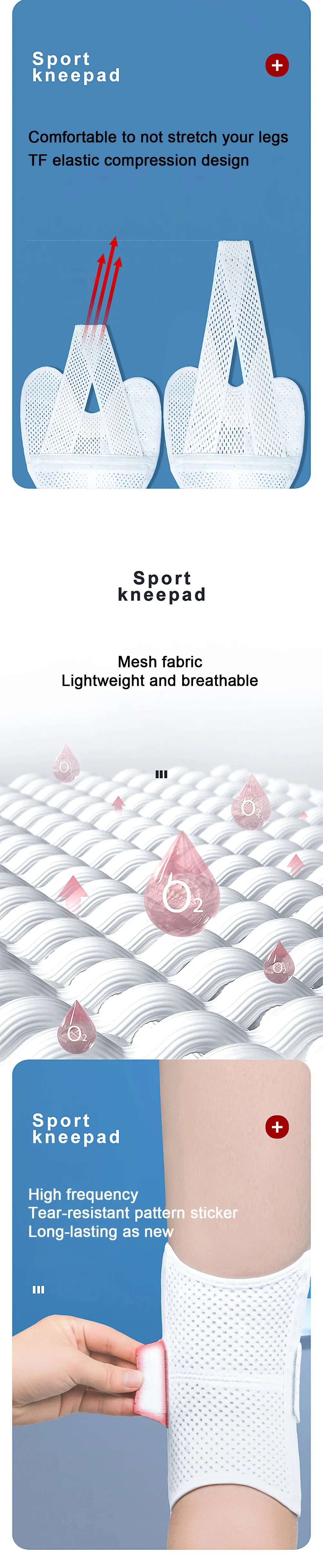 1PC Sports Kneepad Men Women Pressurized Elastic Knee Pads Arthritis Joints Protector Fitness Gear Volleyball Brace Protector