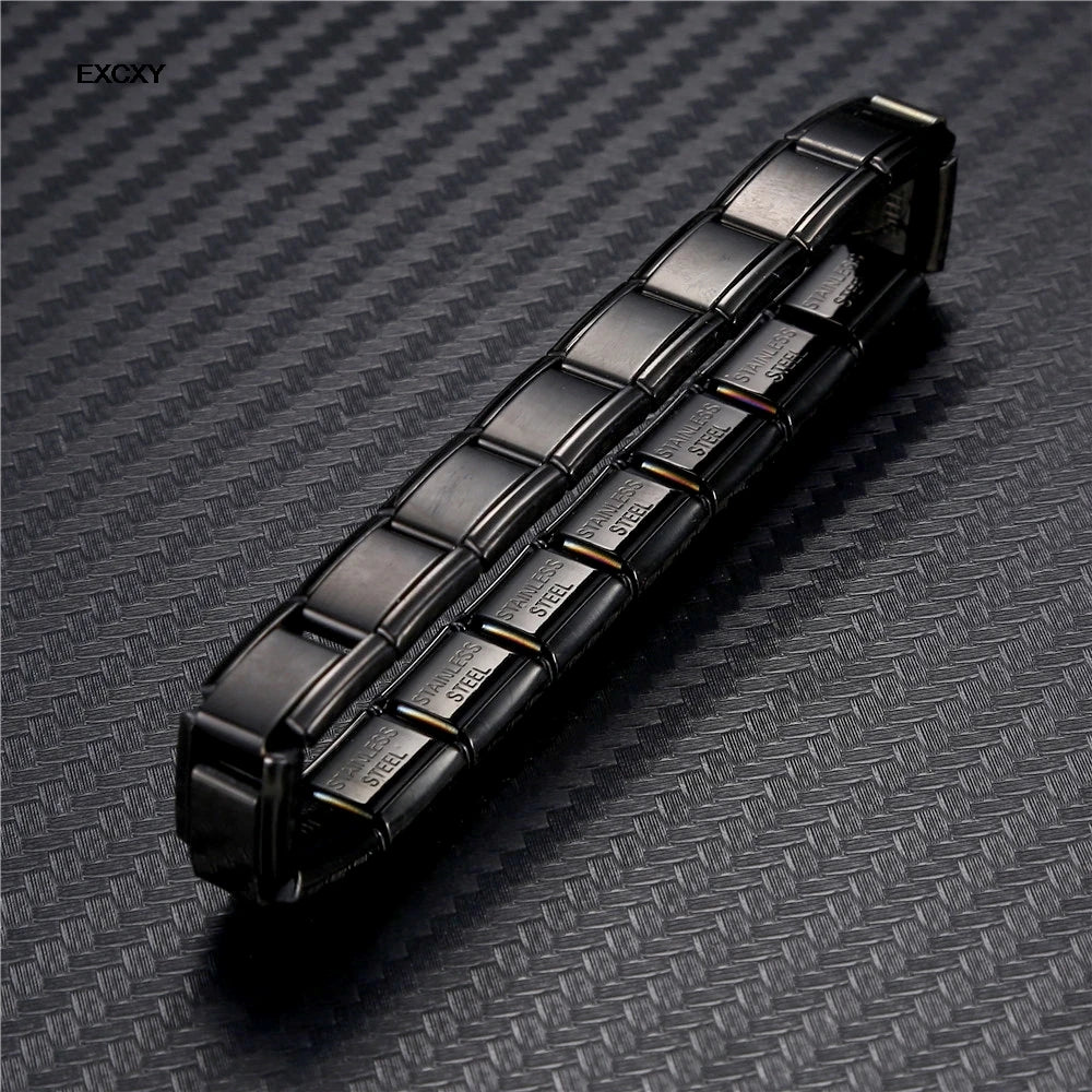 9 mm Wide Stainless Steel Bracelets Simple Trendy Style Daily Wear Silver-Color Charm Bracelet For Women On Party Unisex Style