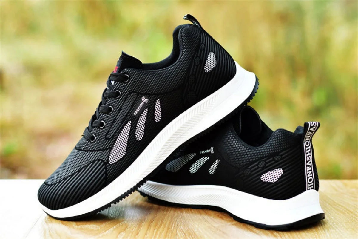 2024 summer new leather non-slip waterproof sports shoes walking shoes all casual fashionable shoes men's running shoes