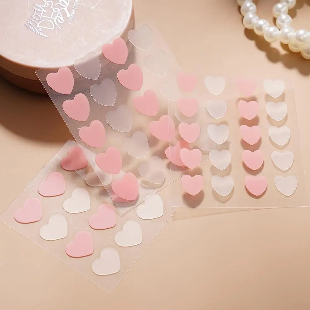 12/20 Counts Acne Care Patches Cute Pink Heart Shaped Acne Pimple Patches Invisible Acne Cover Treatment Stickers Skin Care Viralgem Store