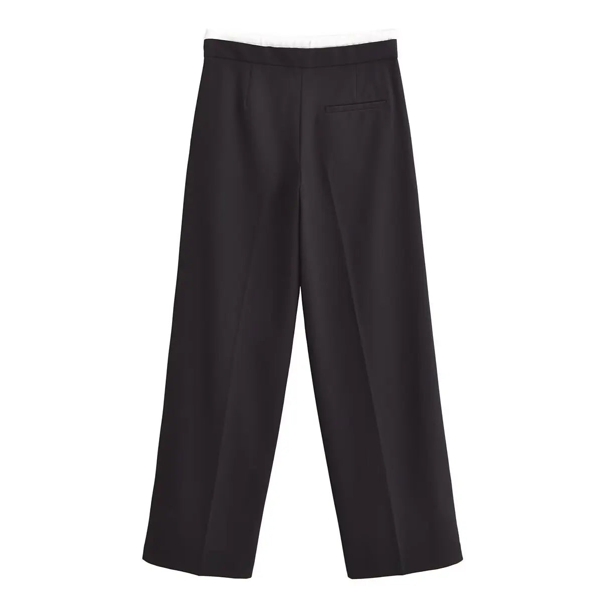 YENKYE Women Adjustable Double High Elastic Waist Wide Leg Pants With Drawstring Female Office Wear Casual Trousers pantalones