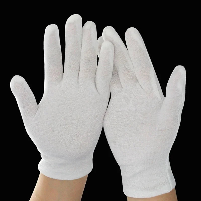 White Gloves Inspection Cotton Work Gloves Jewelry Lightweight Hight Quality Guantes Viralgem Store