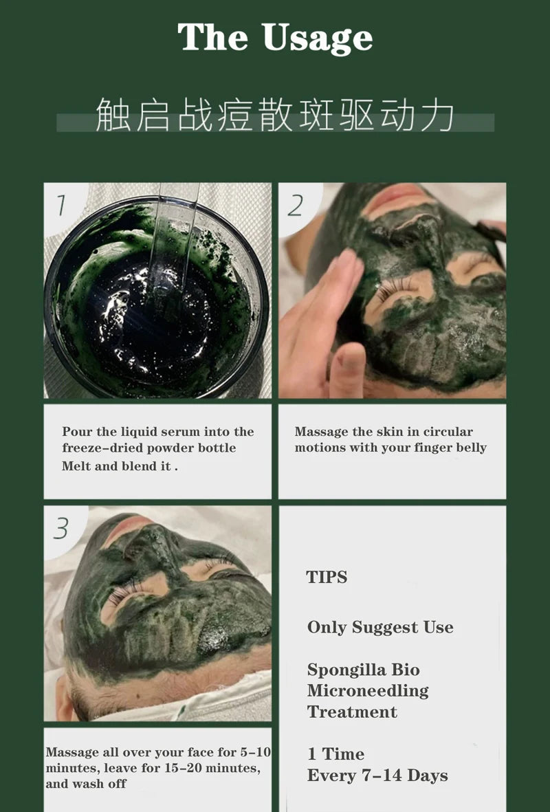 10pcs Sponge Microcrystal Freeze-dried Powder Collagen Regeneration Natural Biological Extract Sponge Spicules Skin Cell Renew Viralgem Store