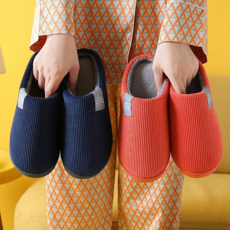 Women's Men's Thick Soft Bottom Home Slippers Household Plush Slippers Anti-slip Thermal Slippers Indoor Winter Viralgem Store