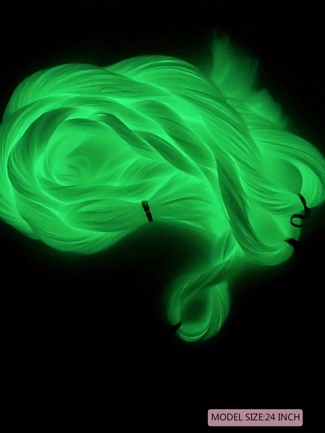 1pcs Synthetic Luminous Jumbo Braids Hair Neon Glowing Fluorescent Braiding Hair Extensions for Women and Girl  Music Festival Viralgem Store