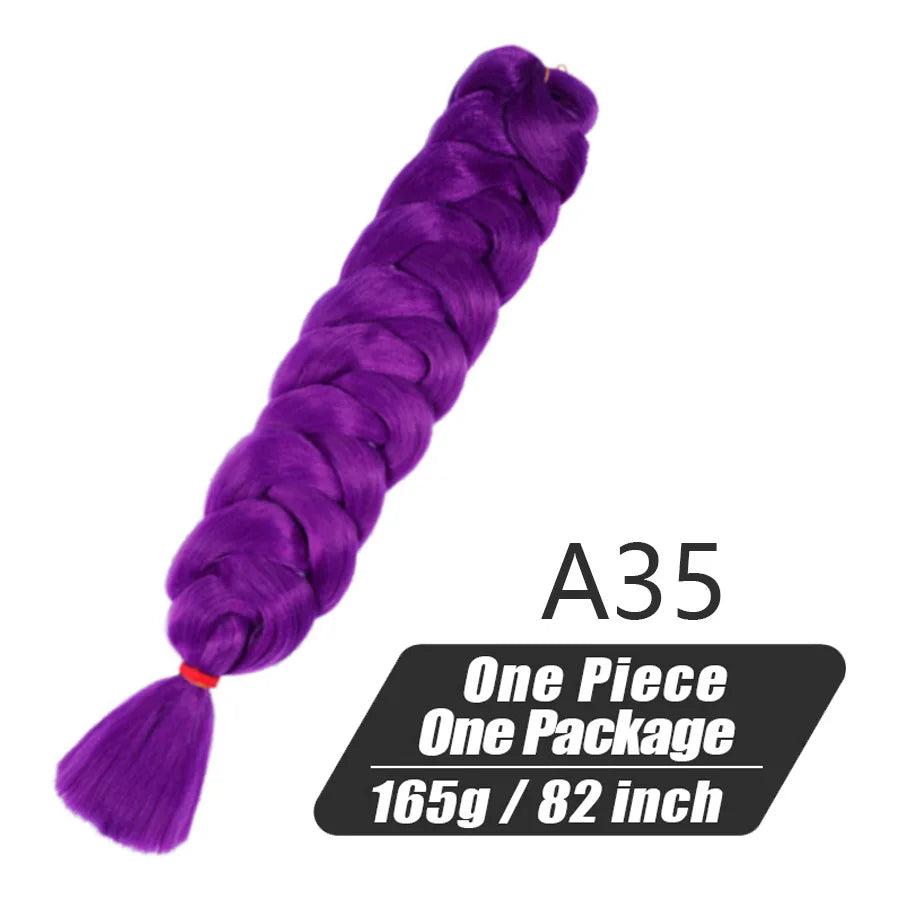Xpression Crochet Hair Jumbo Braids Hair Kanekalon Expression Hair for Braids Synthetic Braiding Hair Extensions For Women