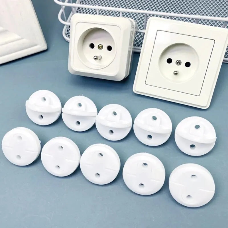 10 Pcs Baby Anti-shock Socket Cover Children's Safety European Regulations Socket Cover Power Supply Safety Cover Power Socket Viralgem Store