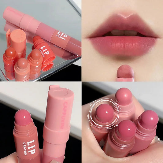 4pc/set Lipstick Mini Crayon Lip Gloss 24hours Long Lasting Matte Lip Makeup Tint Easy To Color Sexy Waterproof Beauty Cosmetics