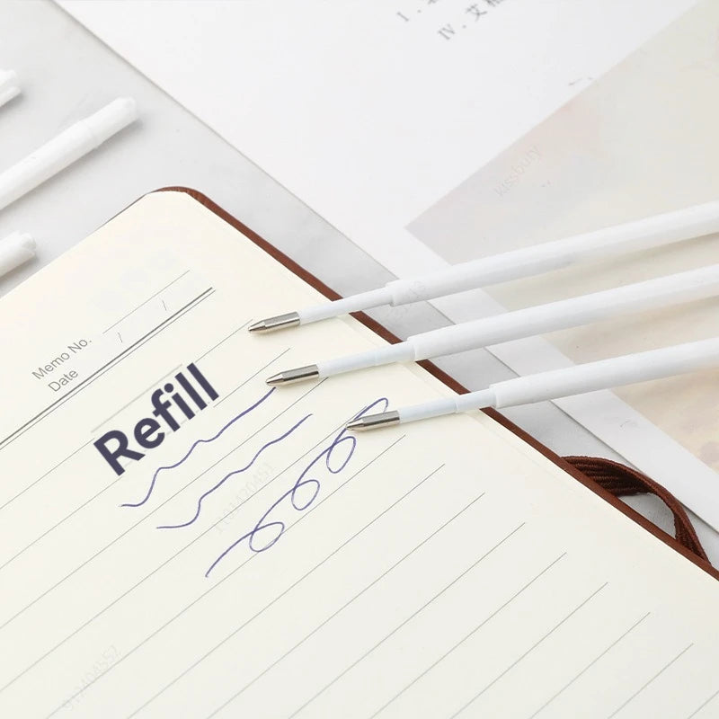 10-20pcs 0.7MM Ballpoint Pen Plastic G2 Refills Blue/Black Ink  for Pens Writting Parts Office Stationery Viralgem Store