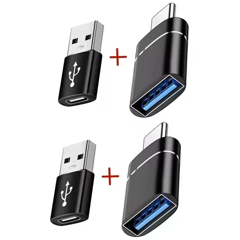 1/2PC Type C To USB 3.0 OTG Adapter USB C Male To USB Female Converter For Laptop Macbook Samsung Xiaomi USB C OTG Connector