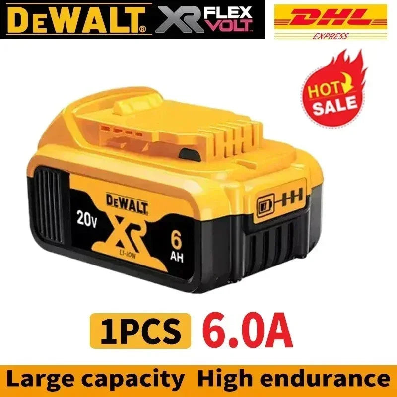 100% Original DEWALT 🔋 20V/60V MAX XR Rechargeable Tool Battery 6Ah/9Ah Compatible with DCB200 Series for Dewalt Tools 👍 Viralgem Store