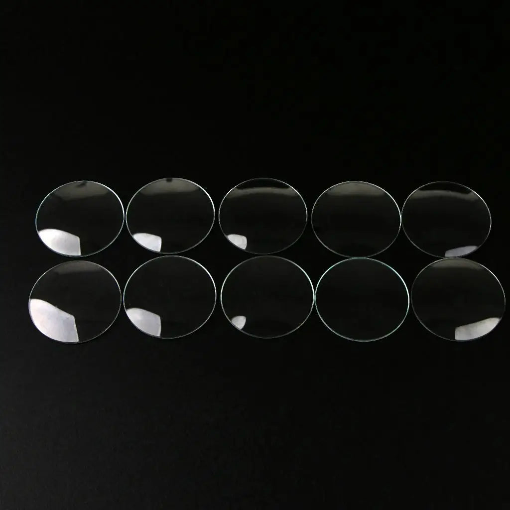 10 Pieces/Pack Domed Mineral Glass Clear Transparent Watches Lens Replacement for Watchmaker Repair 24/25/26/27mm Viralgem Store