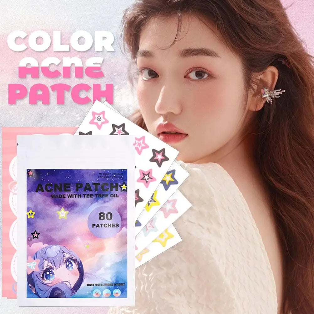 1PC Colorful Star Shaped PE Pimple Patches Acne Invisible Removal Skin Care Stickers Concealer Face Spot Beauty Makeup Tools