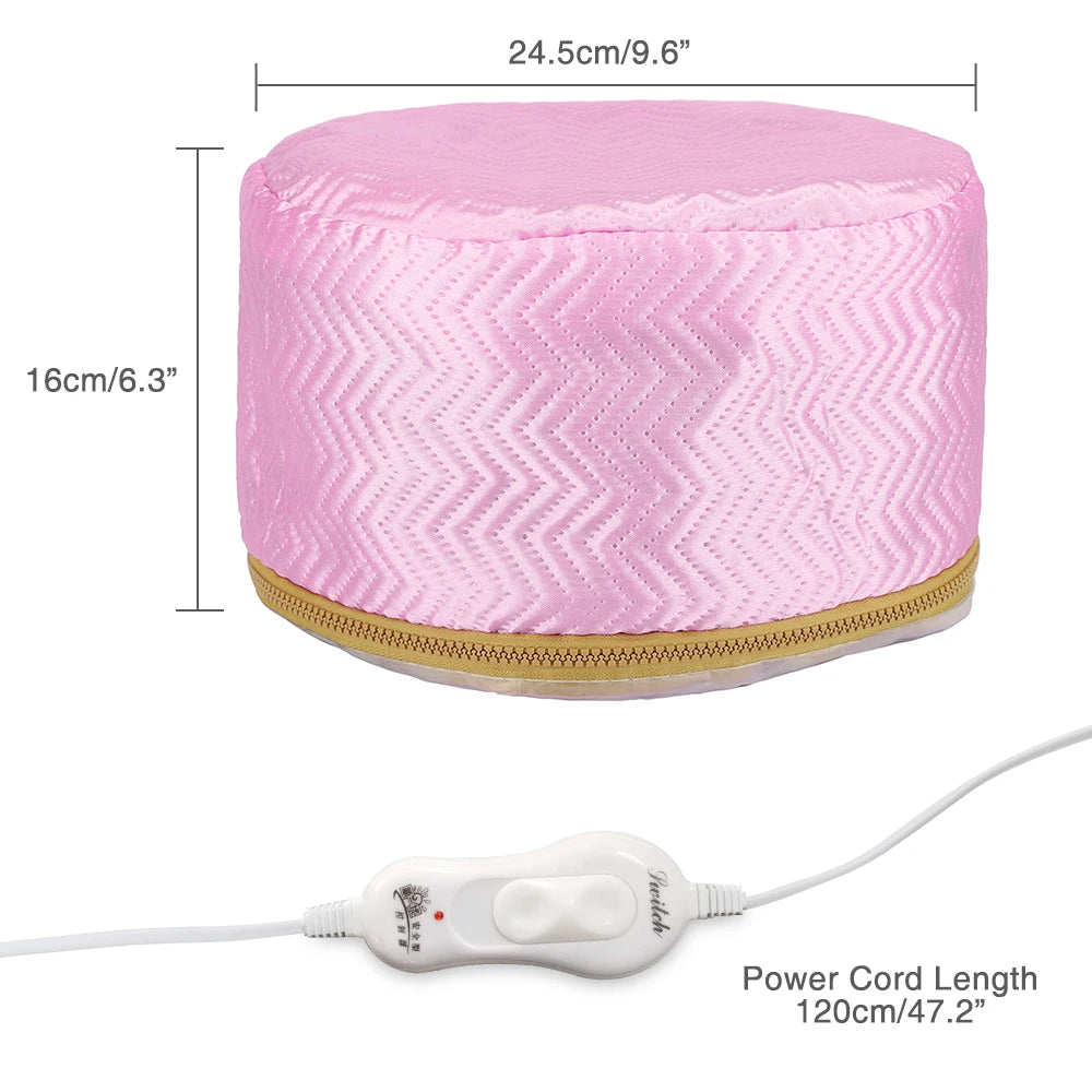 Thermal Treatment Hair Cap Heating Hair Steamer Nourishing Care Accessories Bonnets for Women Hair Dryer Home Spa Salon Styling