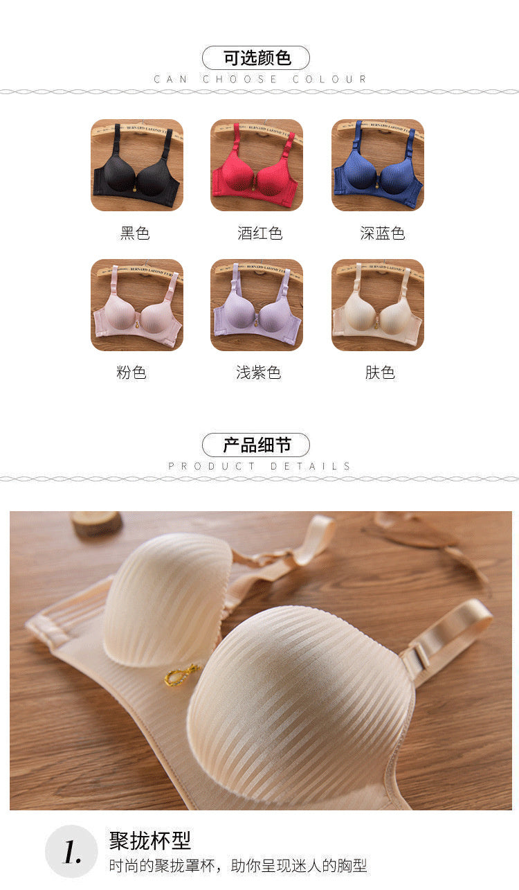 2024 New Girl's 8cm thickened Bra Steamed Bread Cup  Adjustable Underwear  No Mark  No Steel Ring  Breast Lingerie push up Bras