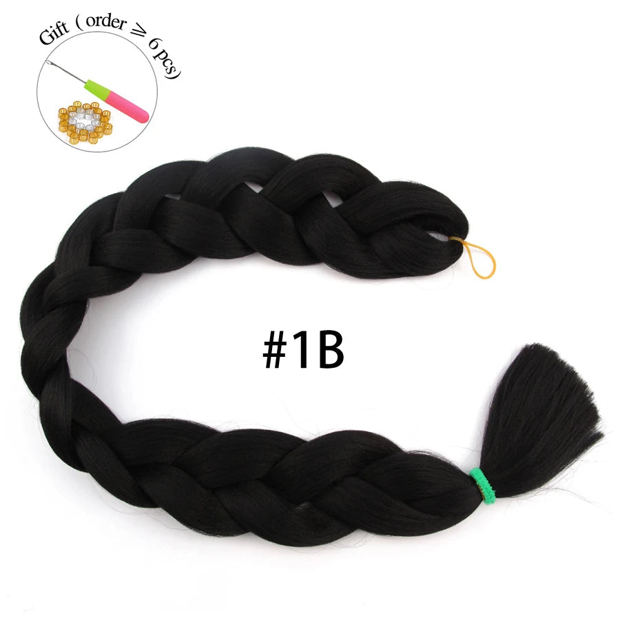 Super Long 165G 200cm Hair Synthetic Jumbo Braiding Hair Extension Heat Resistant Fiber African Ombre Jumbo Braid Hair Women Viralgem Store