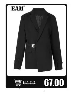 [EAM] Women Black Hollow Out Big Size Midi Shirt Dress New Lapel Long Sleeve Loose Fit Fashion Tide Spring Autumn 2024 1DF6037 Viralgem Store