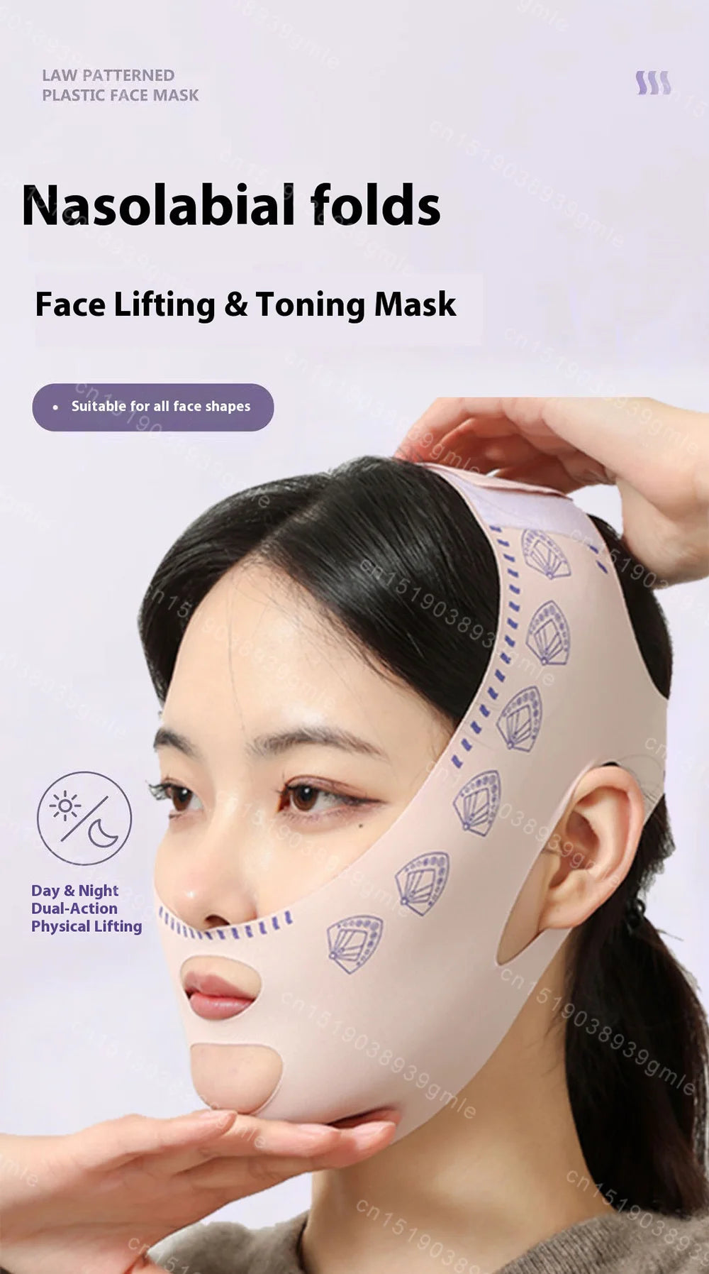 V Face Shaper Lift Massager Double Chin Cheek Slimming Bandage V-Shaper Lifting Mask Anti Wrinkle Skin Care Tool Lift Up Strap Viralgem Store