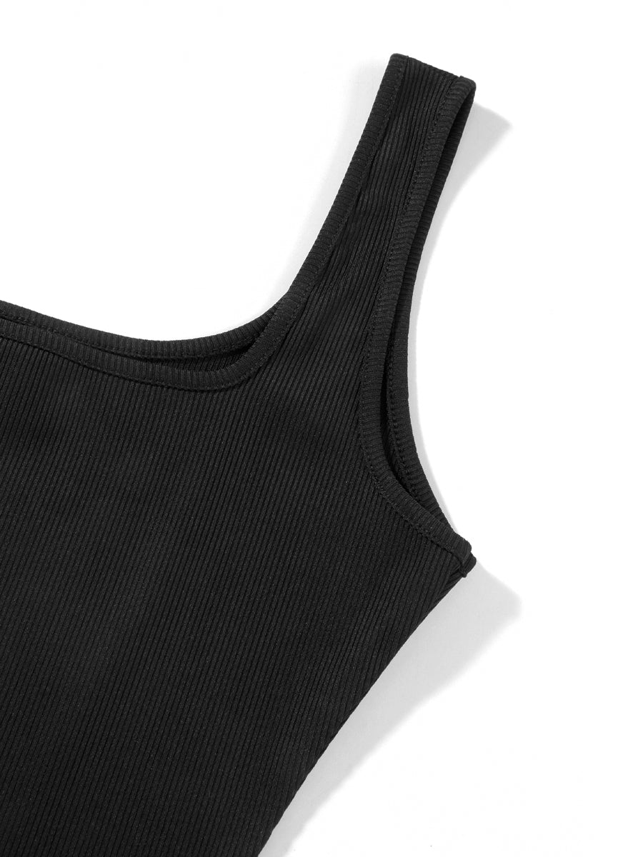 Women Sleeveless Bodycon Jumpsuit Summer Solid Color U-neck Romper Pants Streetwear Clubwear Viralgem Store