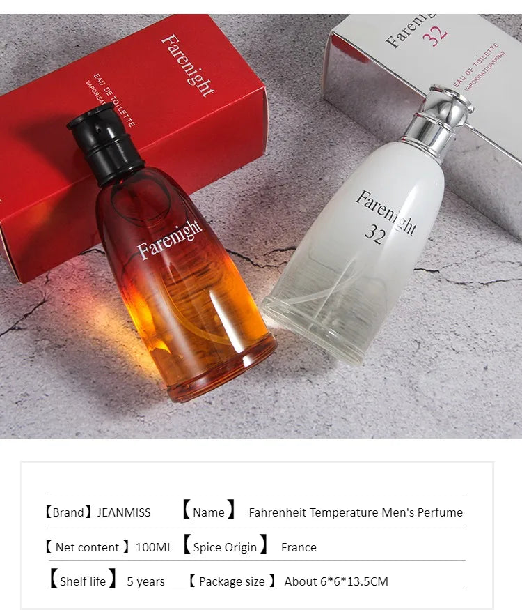 100ml High Quality Perfume Men Citrus Wood Notes Hombre Body Spray Parfum Lasting Fragrances Deodorant Pheromones Attract Women