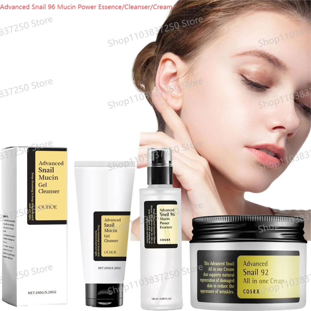 Advanced Snail 96 Mucin Power Essence/Cleanser/Cream Moisturizing Smoothing Nourishing Korean Cosmetics Skin Care Wholesale