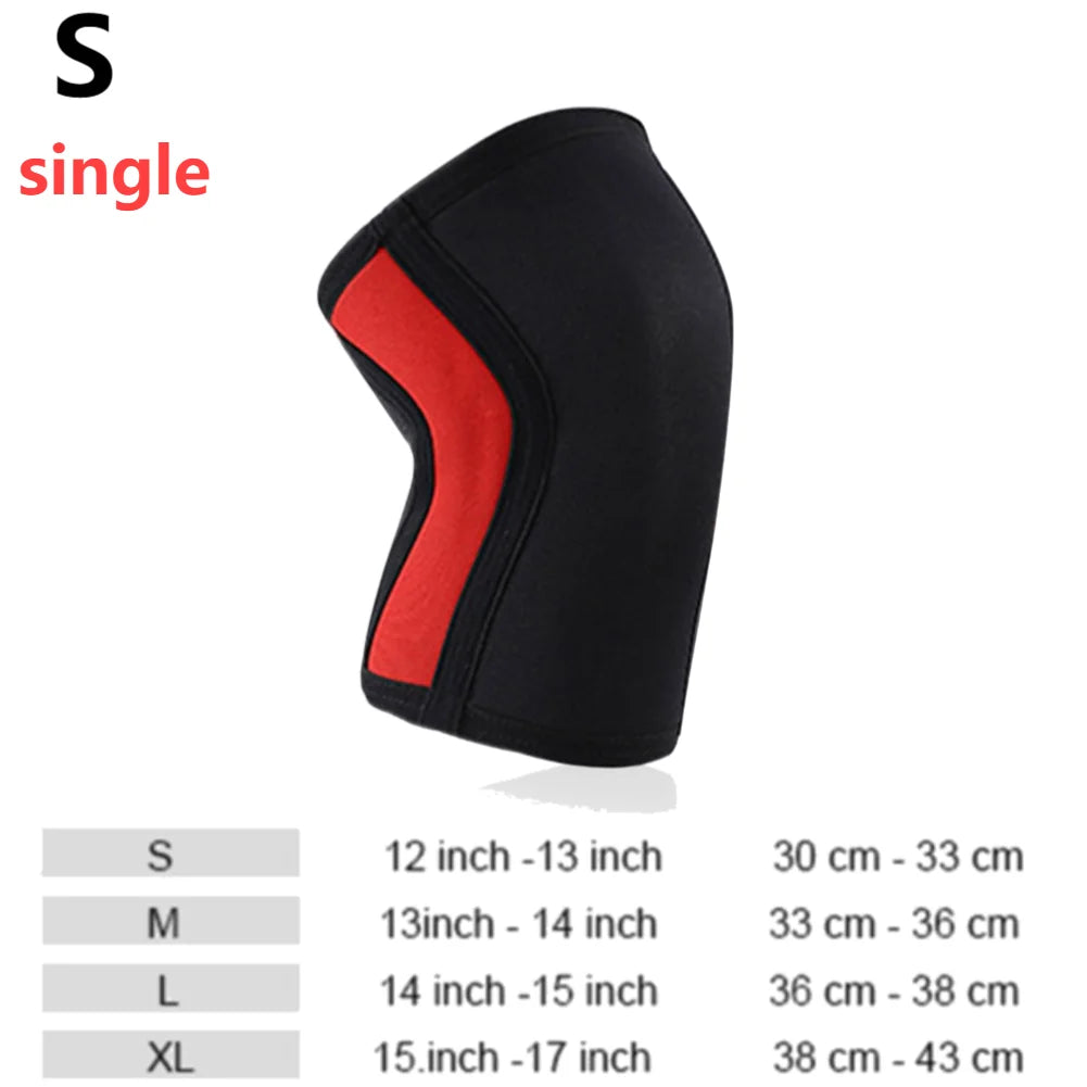 1 PC Squat 7mm Knee Sleeves Pad Support Men Women Gym Sports Compression Neoprene Knee Protector Fitness Gym Fit Weightlifting