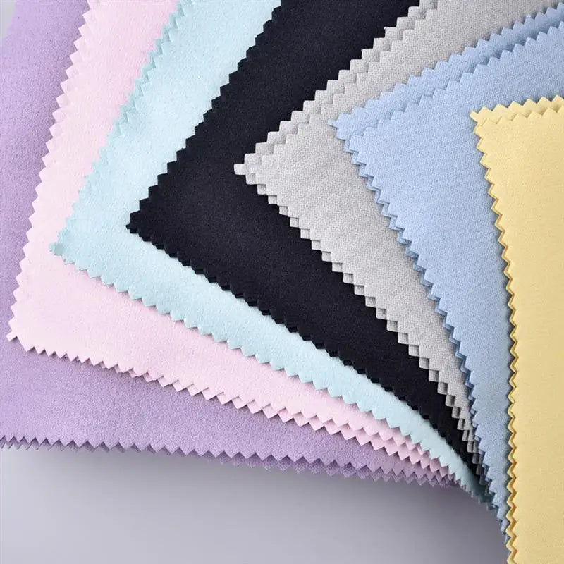 50Pcs Polish Polishing Cloth Silver Color Cleaning Polishing Cloth Soft Clean Wipe Wiping Cloth For Silver Gold Jewelry Tool