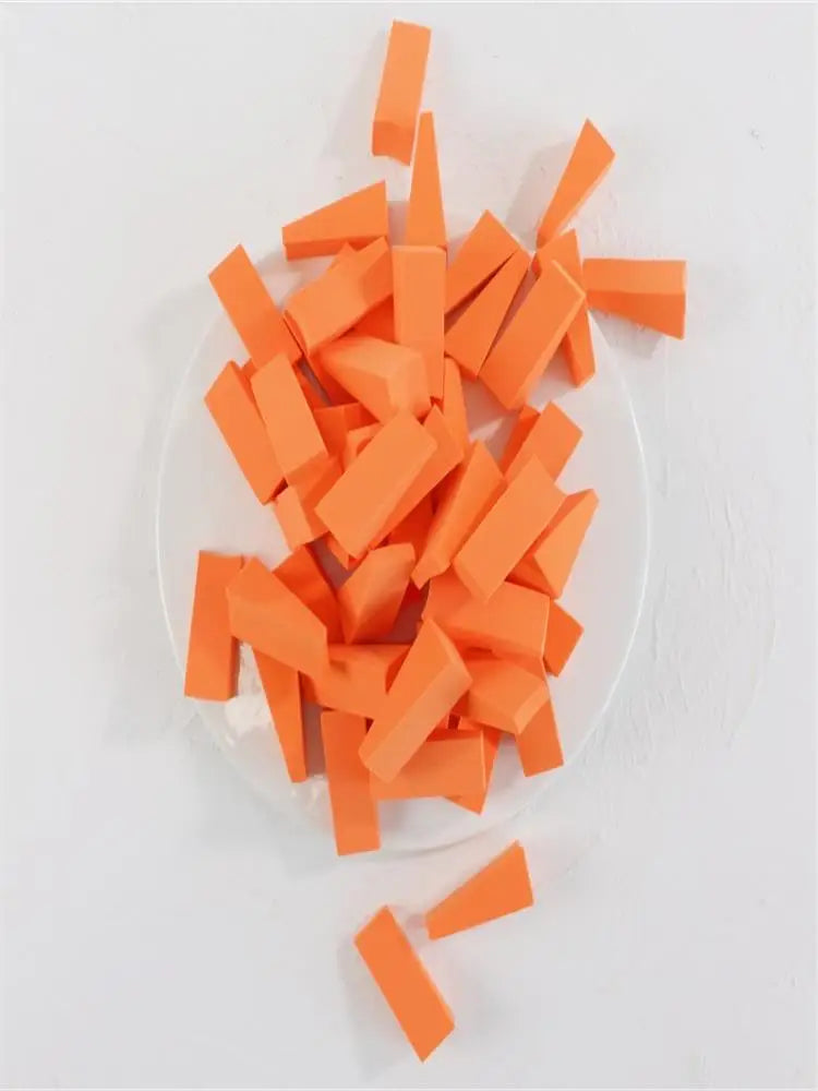 50 Pieces Makeup Sponge  For Face Curve Blending, Latex Free, Small Wedge Shaped Smooth Apply Beauty Sponge Applicator