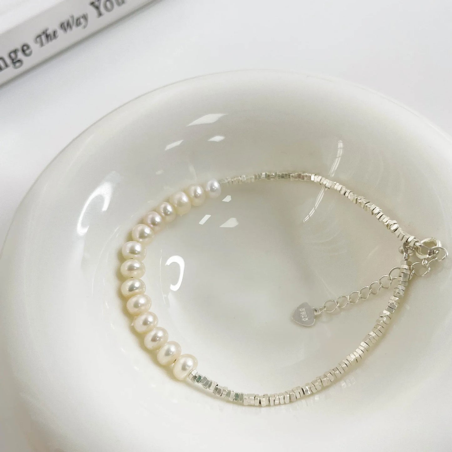 2024 New S925 Sterling Silver Double Layer Pearl Bracelet for Women Girl Design Bead Korean Jewelry Dropshipping Charm Bracelet