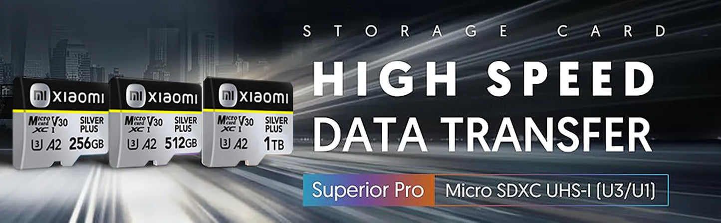 Xiaomi Micro SD Card Ultra SD Memory Card 128GB 256GB 32GB 64GB MicroSD U3 A2 TF Flash Card for Xiaomi Phone Camera table PC