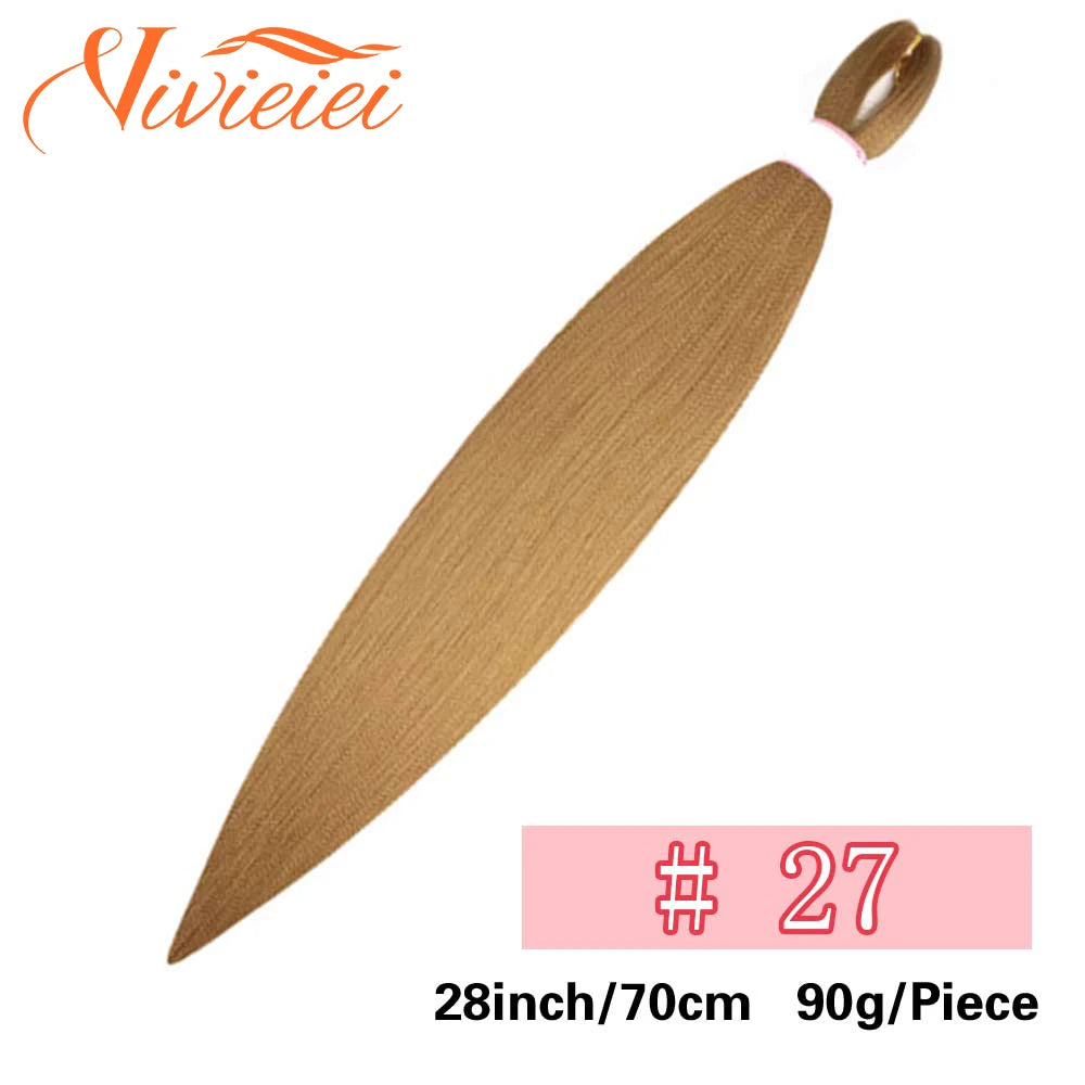 Synthetic Jumbo Braids Hair Extensions 28 Inch Braiding Hair Pre Stretched Orange Green White Blue Red Pink Purple Braids Viralgem Store