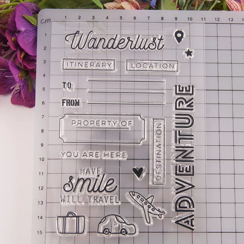 Transparent Stamp Scrapbook Album Card Notebook Commonly Used Rubber Stamp Finished Seal Stamp Month Week