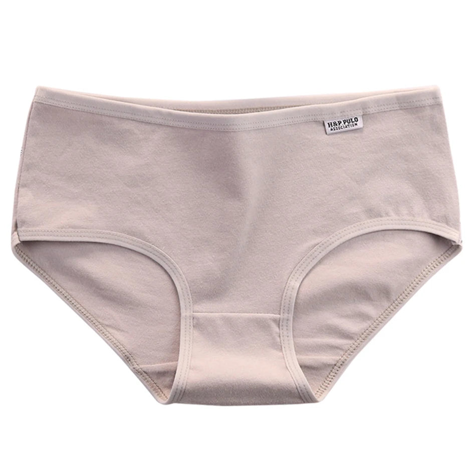 3Pcs/set 10 Color Panties Cotton Women Comfortable Mid-waist Underwear Lingerie Breathable Female Panty Briefs