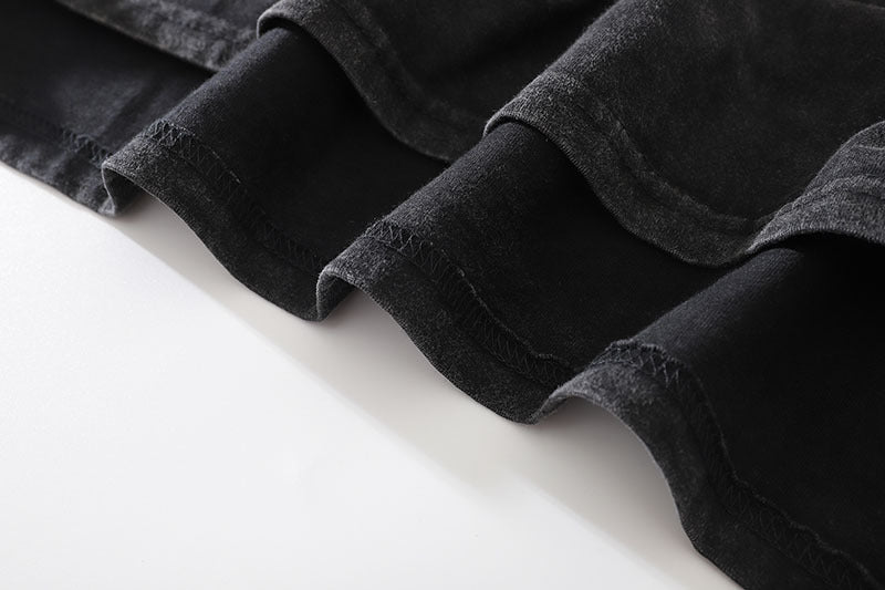 Vintage Printed Heavy Cotton Washed Short Sleeve