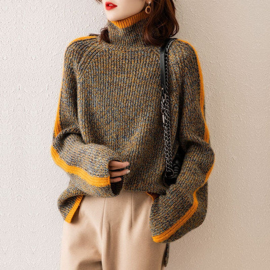 Women's New Retro Thickened Turtleneck Sweater Viralgem Store