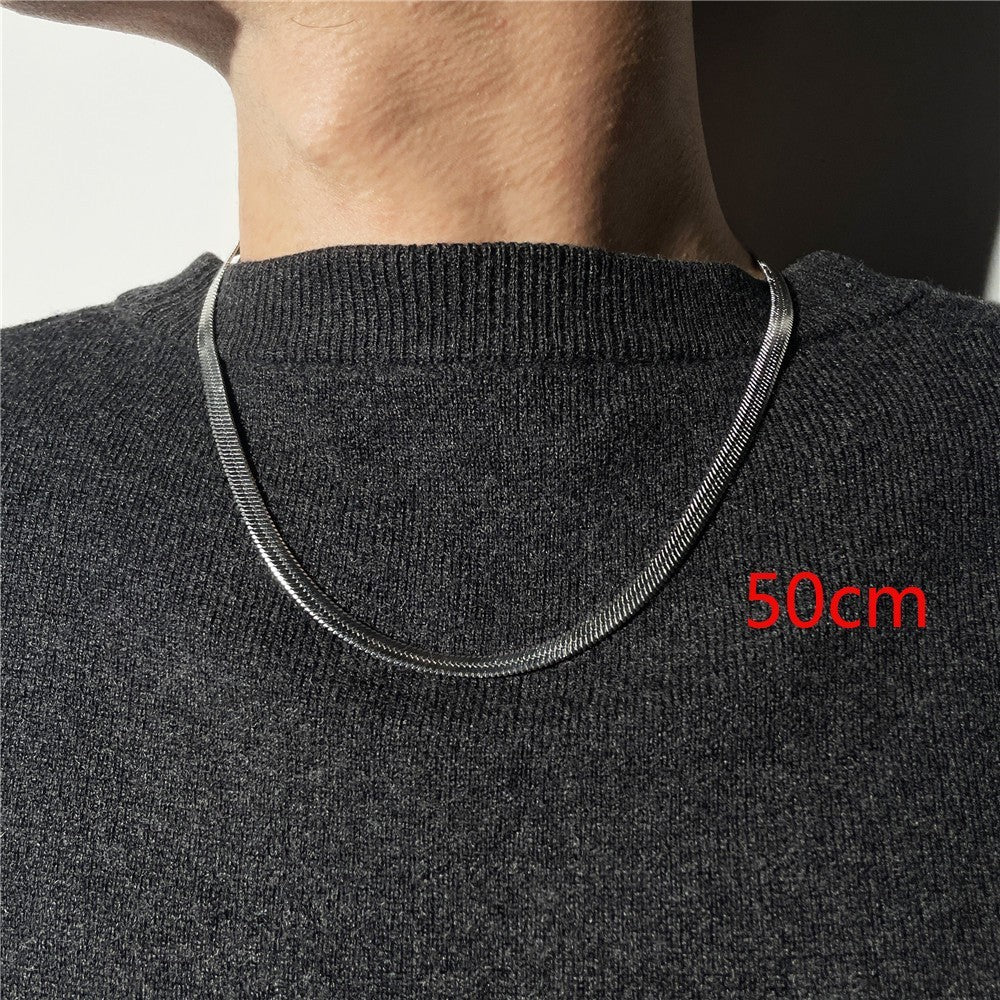 Stainless Steel Snake Bones Chain Choker Simple Necklace Wholesale Viralgem Store