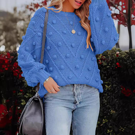 Wool Ball Sweater Loose Long Sleeve Pullover Viralgem Store