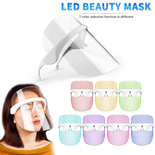 7 Color LED Mask Red Light Therapy Skin Rejuvenation Massager Beauty Home Skin Face Whitening Anti Aging SPA Device Viralgem Store