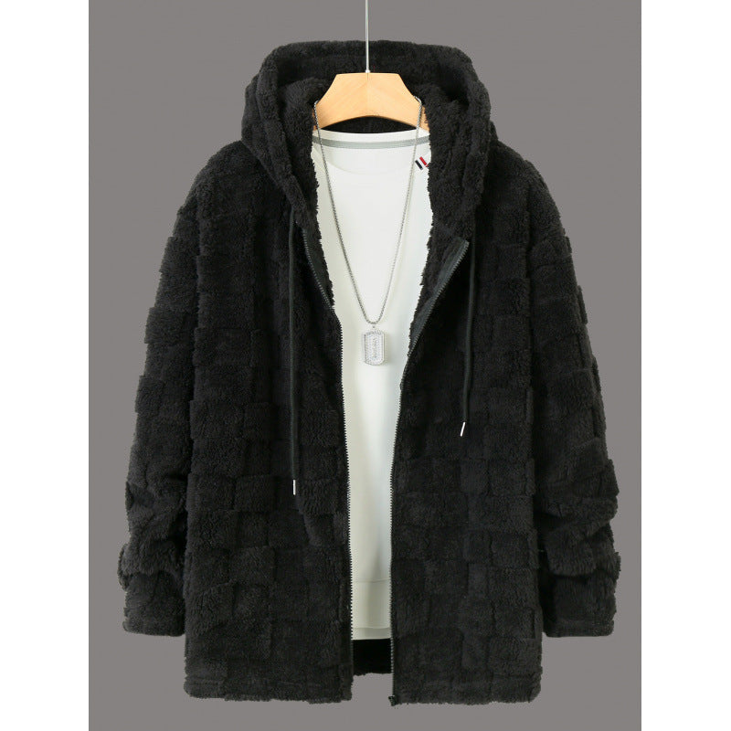 Thickened Fleece Hooded Casual Couple Zipper Sweater Jacket Viralgem Store