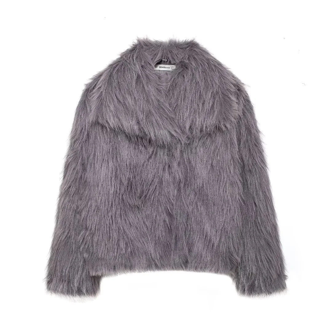 Women's Faux Fur Fluffy Jacket Viralgem Store