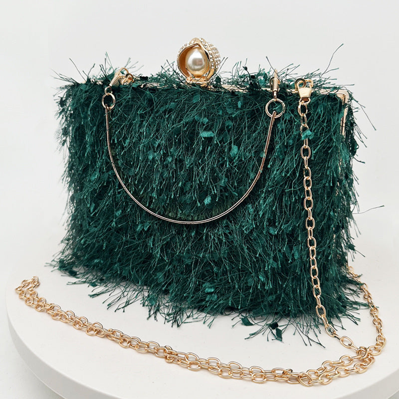 Tassel Handbags Women Dress Party Evening Bag Fashion Luxury Designer Square Bags Crossbody Shoulder Bag Ladies Viralgem Store