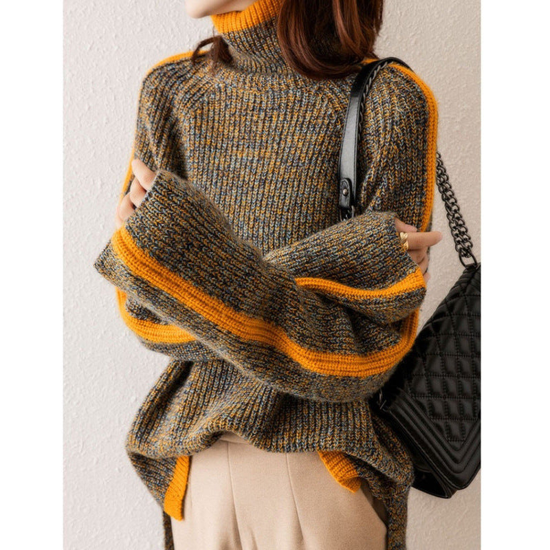 Women's New Retro Thickened Turtleneck Sweater Viralgem Store