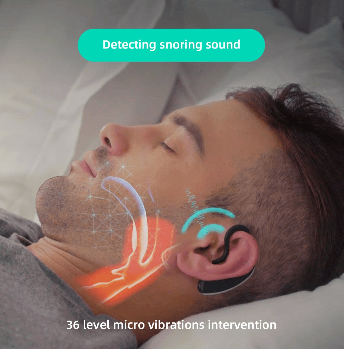 24 Hours Bluetooth Anti-snoring Device Charge Snore Earset Sleeping Aid Snoring Analyzes Sleep Datas Good Sleep Viralgem Store