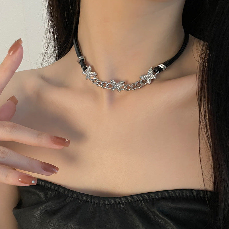 Special-interest Design Butterfly Black Choker Necklace Viralgem Store
