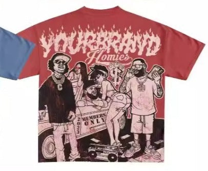 Y2g Harajuku Style T-shirt Men's Hip Hop Gothic Top Viralgem Store