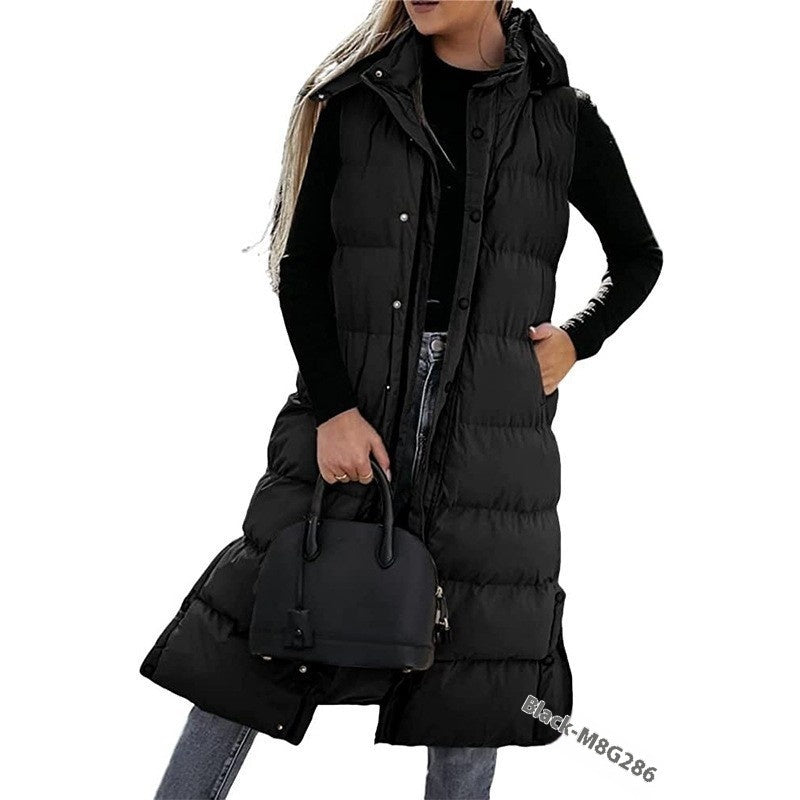 Women's Casual Mid-length Vest Zipper Single-breasted Jacket Viralgem Store