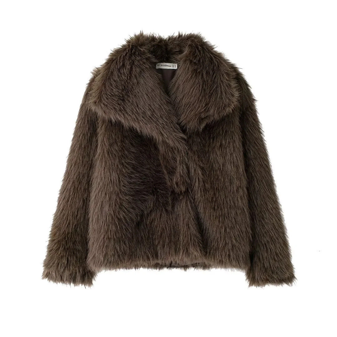 Women's Faux Fur Fluffy Jacket Viralgem Store