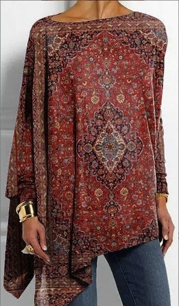 3D Digital Printing Long Sleeve Irregular Pullover Printed Viralgem Store