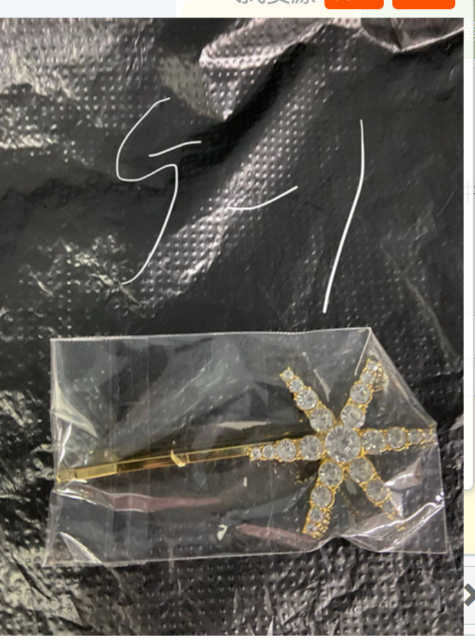 Star Hairpin Cute Trumpet Rhinestone Bobby Pin Viralgem Store